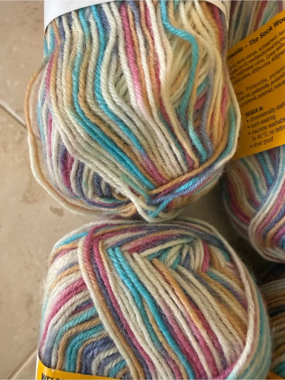 Schachenmayr Regia 4-fädig 4-ply Multicolor Sock Yarn 4 skeins